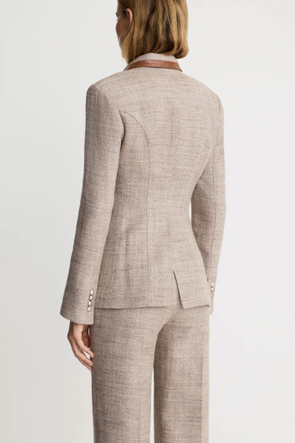 Taupe Tweed Seemed Blazer