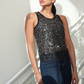 Sequin Knit Tank
