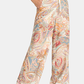 Adrienne Paisley A-Line Print Pant