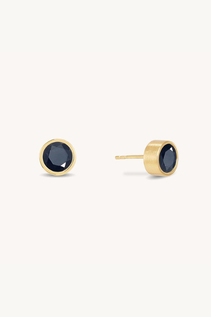 Signature Midi Studs - Black Onyx