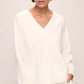 Recycled Boucle Boyfriend Oversized V-Neck Sweater