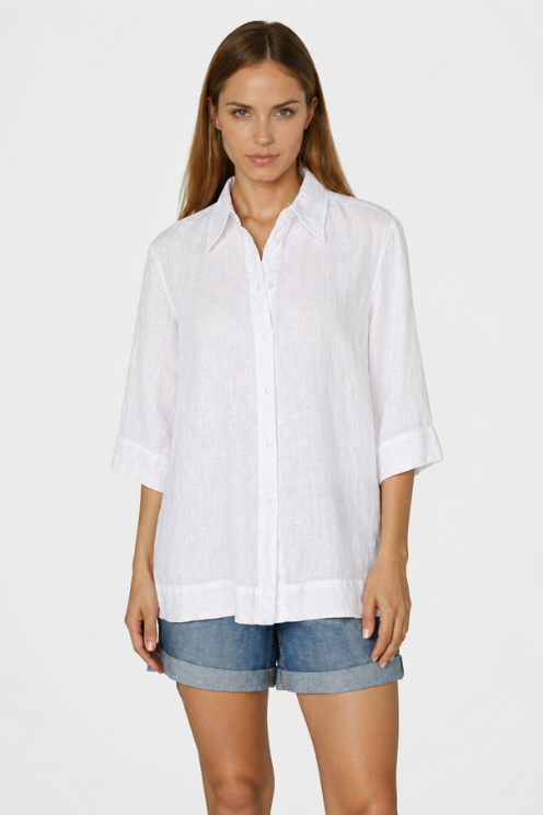 Relaxed Linen Blouse