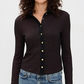 The Knit Contrast Long Sleeve Polo