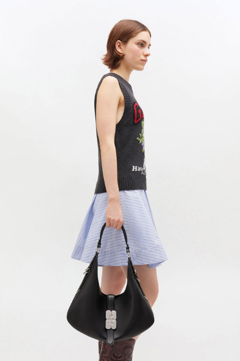 Small Kat Bag - Black Silver