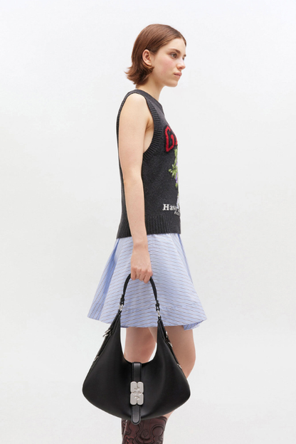 Small Kat Bag - Black Silver