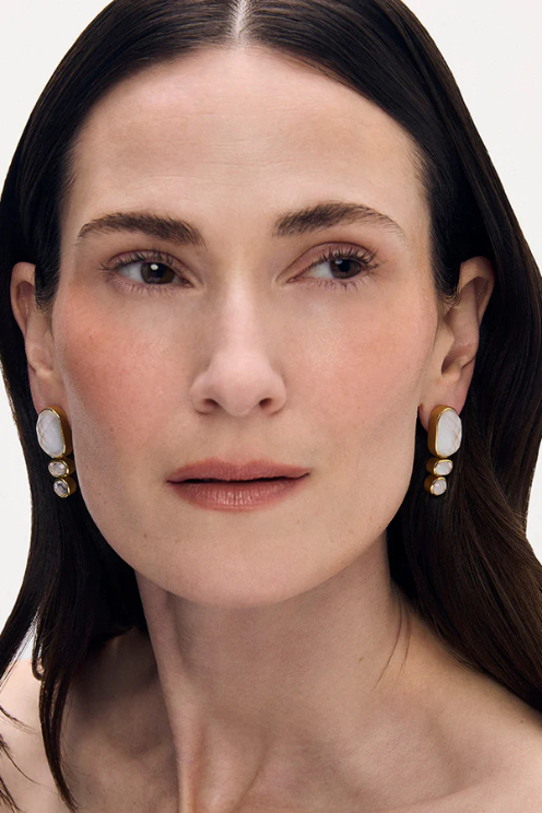 Mercer Gemstone Statement Drop Earrings