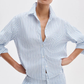 Lucia Striped Poplin Shirt
