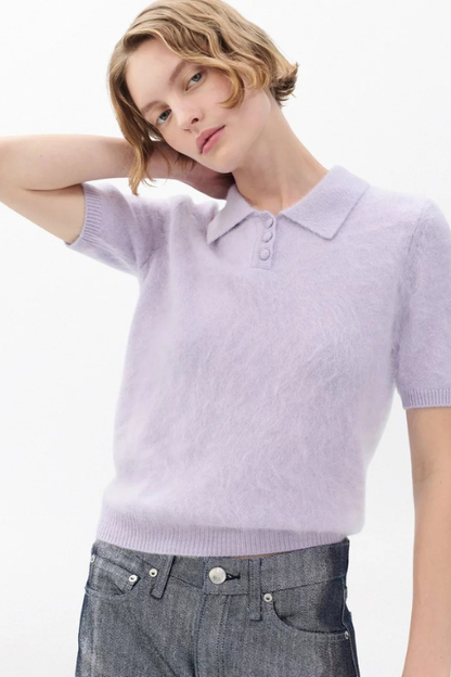 Jada Brushed Cashmere Polo