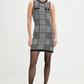 Houndstooth Knit Shift Dress