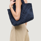 St. Barths Medium Tote Double Weave Denim