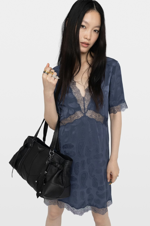 Silk Jacquard Dress