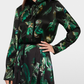 Silk Blouse with Feather Print