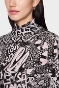 Marc Cain Printed Turtleneck