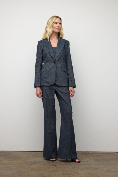 Denim Jacket with Bell Sleeves