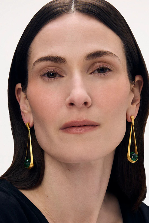 Samui Earrings - Banyan Green