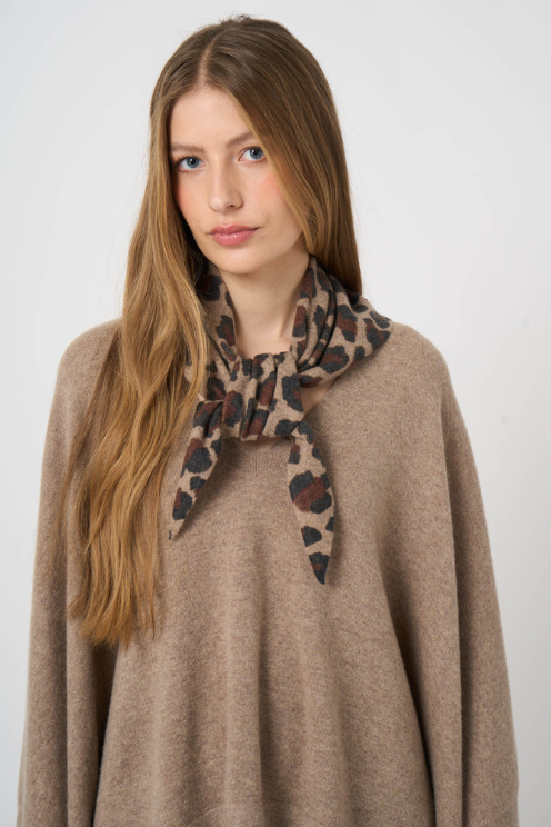 Leopard Triangle Scarf