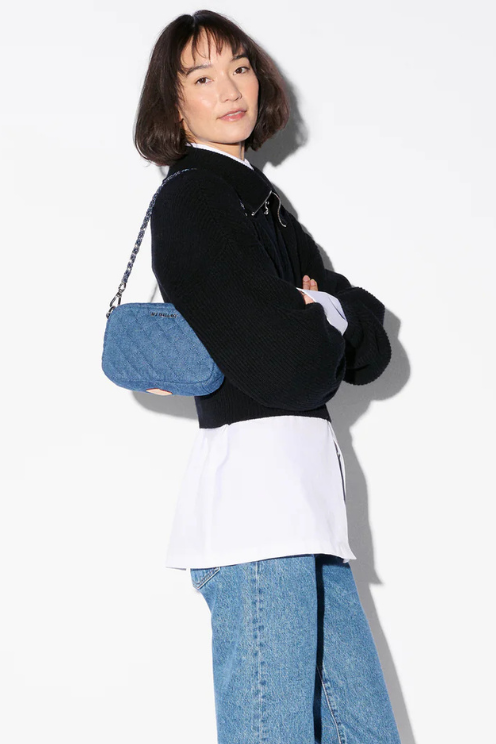 Mini Crosby Crossbody in True Blue Denim