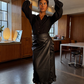 Vegan Leather Ruffle Jaspre Skirt