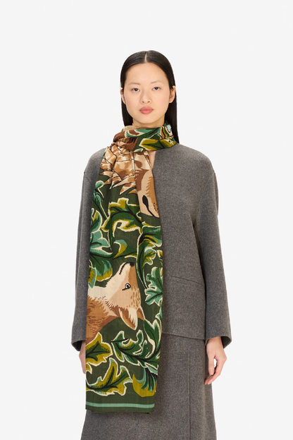 Leonard Wool Scarf – Khaki