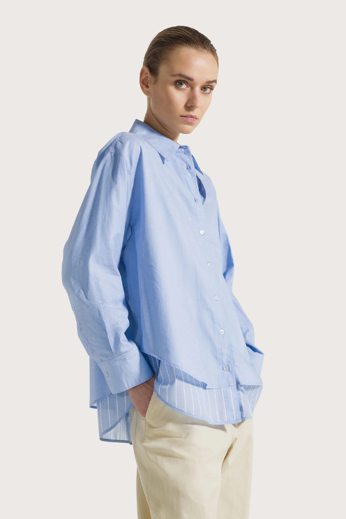 Two-tone Reversible Voile Shirt