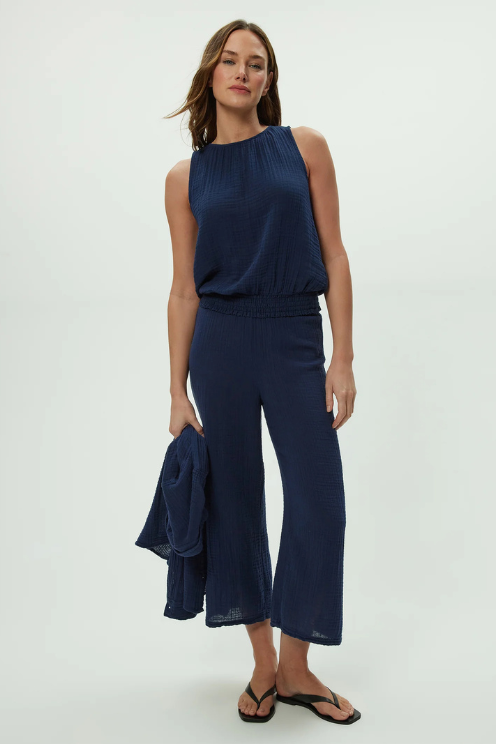 Medina Cropped Gauze Pant