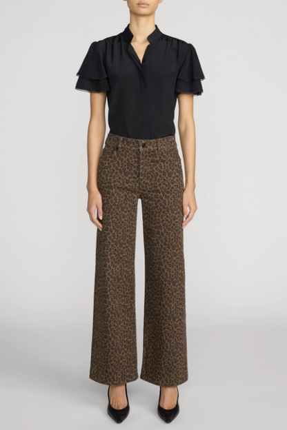 Slim Palazzo Leopard