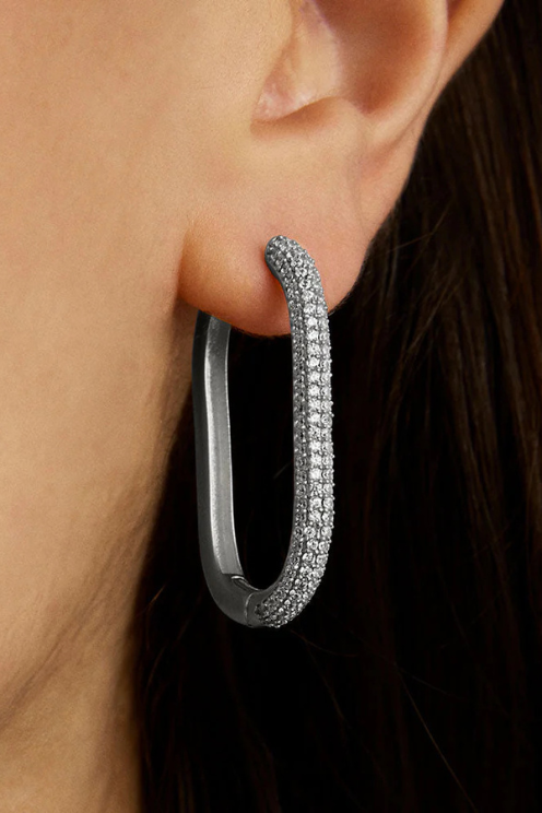 Juliette Pavé Hinged Hoop