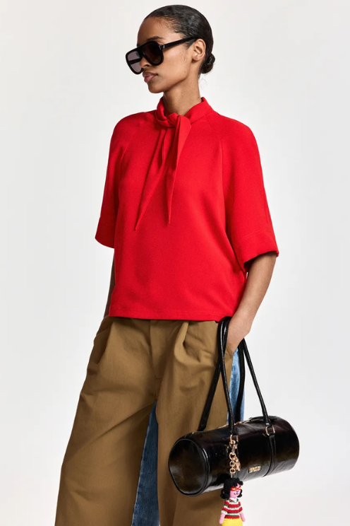 Kassie Neck Tie T-shirt