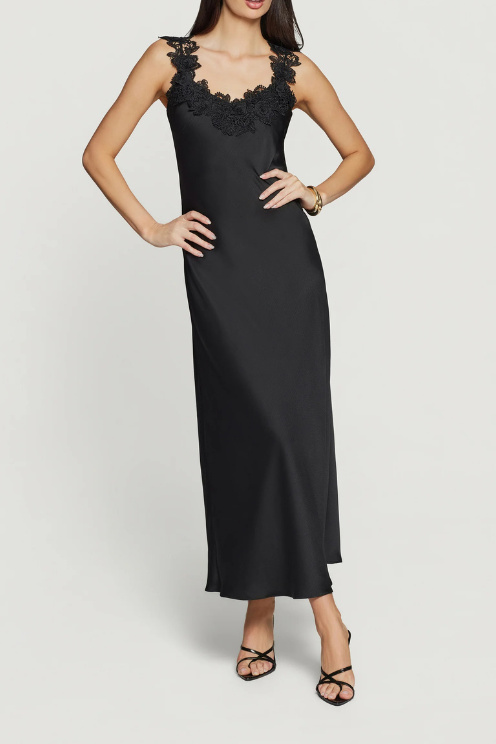 Lala Hammered Lace Combo Dress