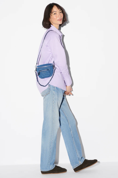 True Blue Denim Micro Crosby Sling