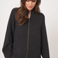 Wool Knitted Cardigan in Dark Grey