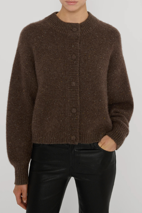 The Cashmere Fleck Cardi
