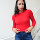 Superfine Cashmere Blend Waffle Crewneck