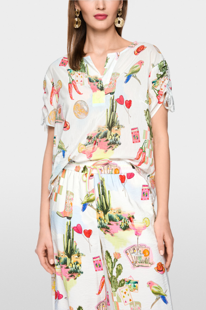 Desert Fiesta Print Blouse