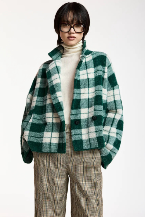 Double-breasted Soft Knit Jacket