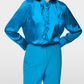 Silk Blouse with Flounce
