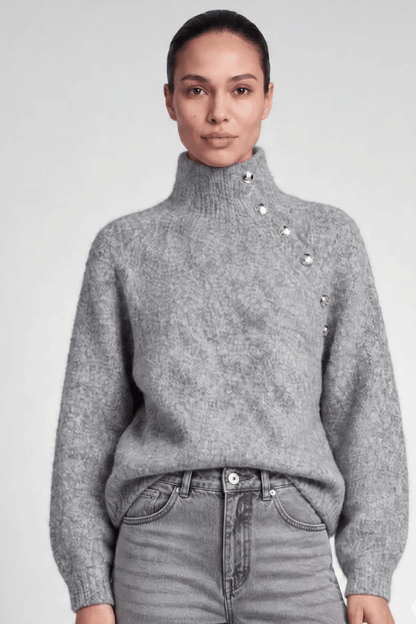 Decorative Bouclé Sweater