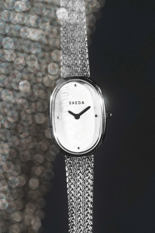 Jane Tethered Watch - Silver/Pearl