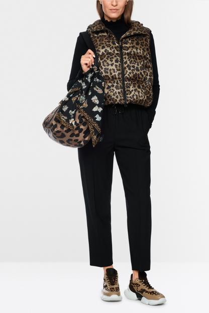 Leopard Puffer Vest