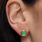 Signature Midi Studs - Banyan Green