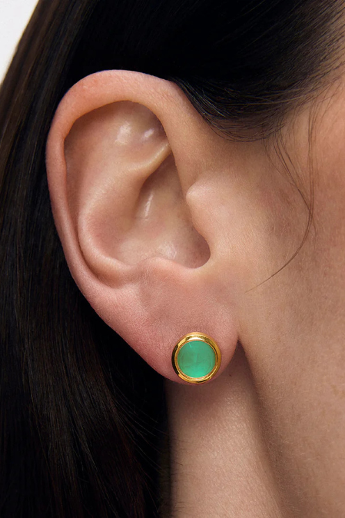 Signature Midi Studs - Banyan Green