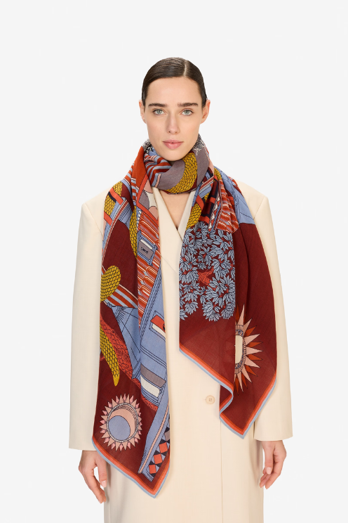 Nicolas Wool Scarf – Autumn