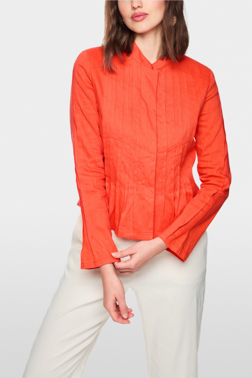 Feminine Jacket with Pintuck Details