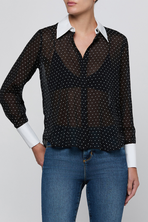 Sona Poplin Collar Blouse