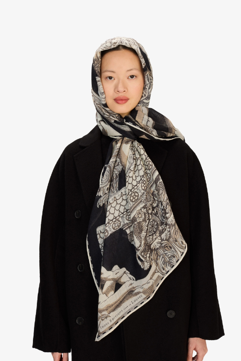 Archives Wool Scarf – Black