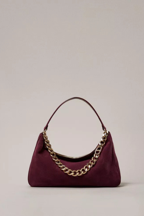'Liliane' Medium Suede Handbag