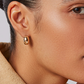 Mini Tome Hoops - Gold