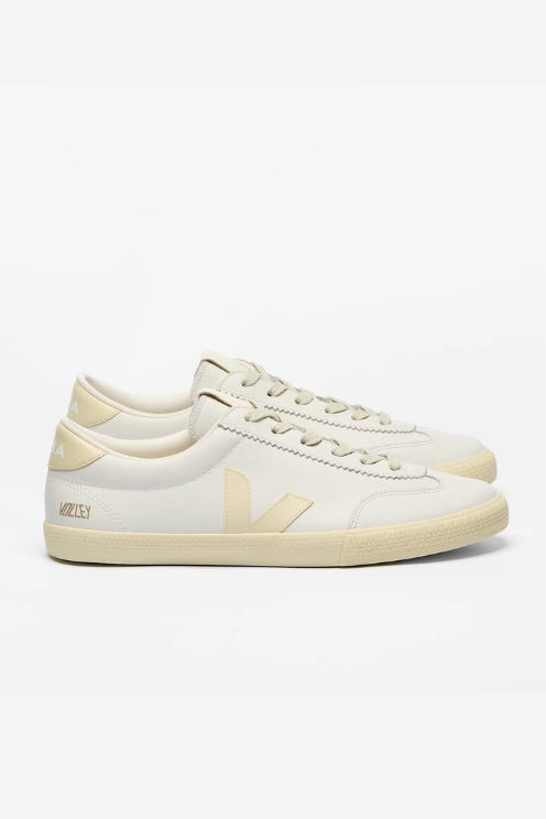 Volley Signature Leather White Calcaire