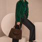 Satin-Effect Wide-Leg Trousers