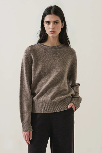 Merino Cashmere Boyfriend Crew